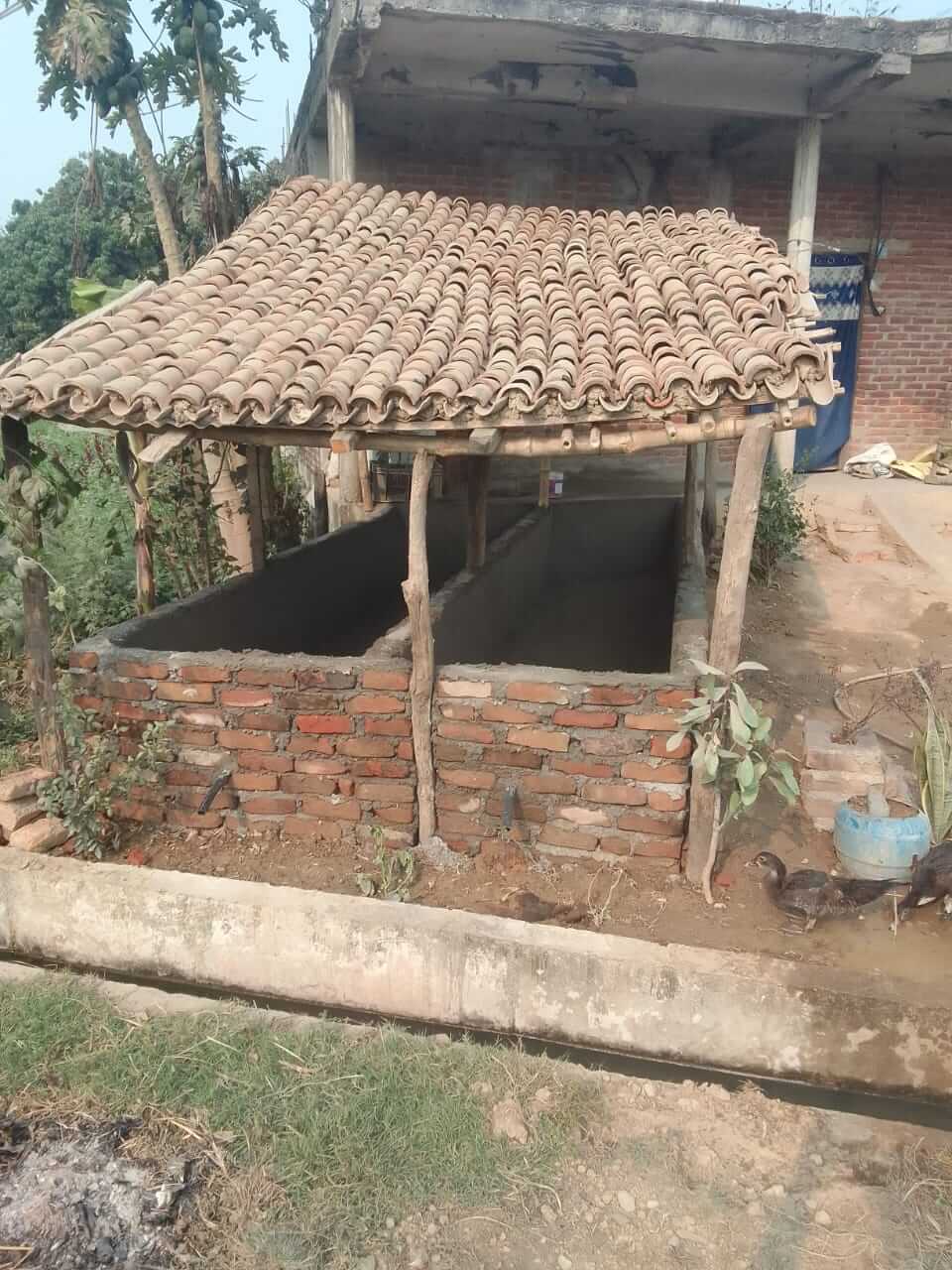 Vermi Pit of Mr. Motiram Chaudhary