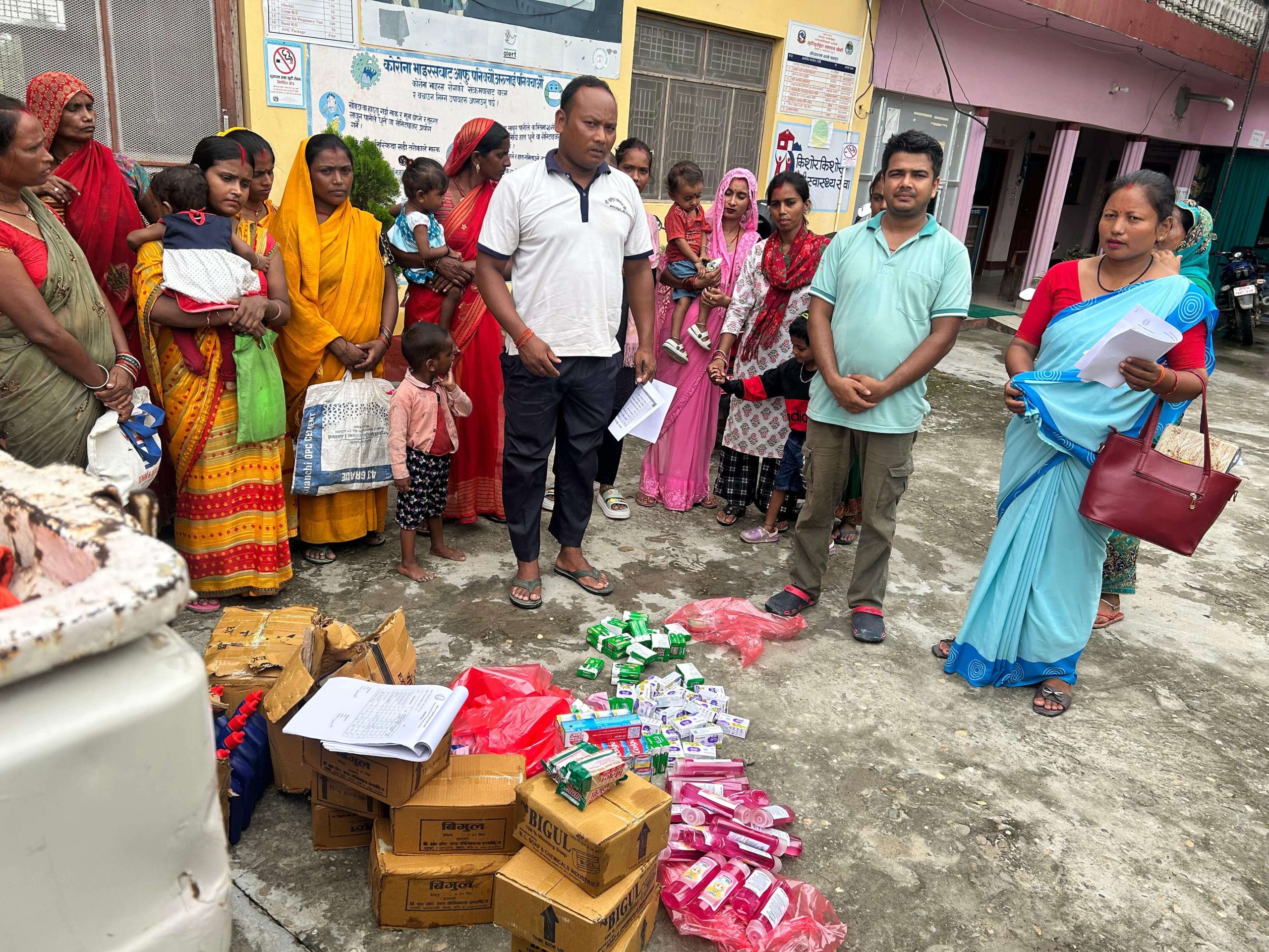 WASH Kit ready for distribution at Pratappur_3 Parasi